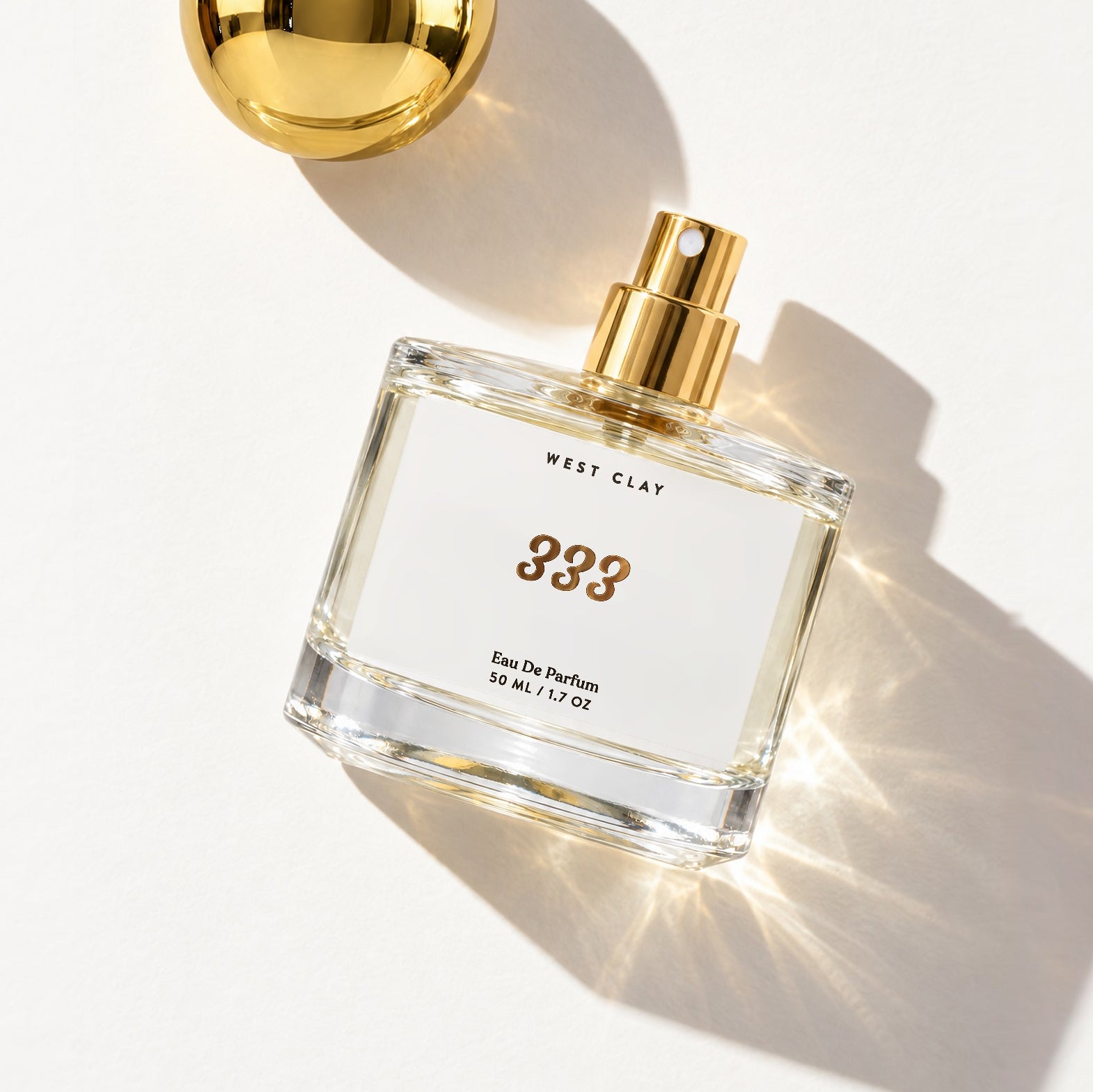 333 Eau de Parfum with White Amber, Skin Musk & Santal – West Clay