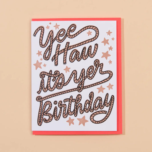 Yee Haw Birthday Card
