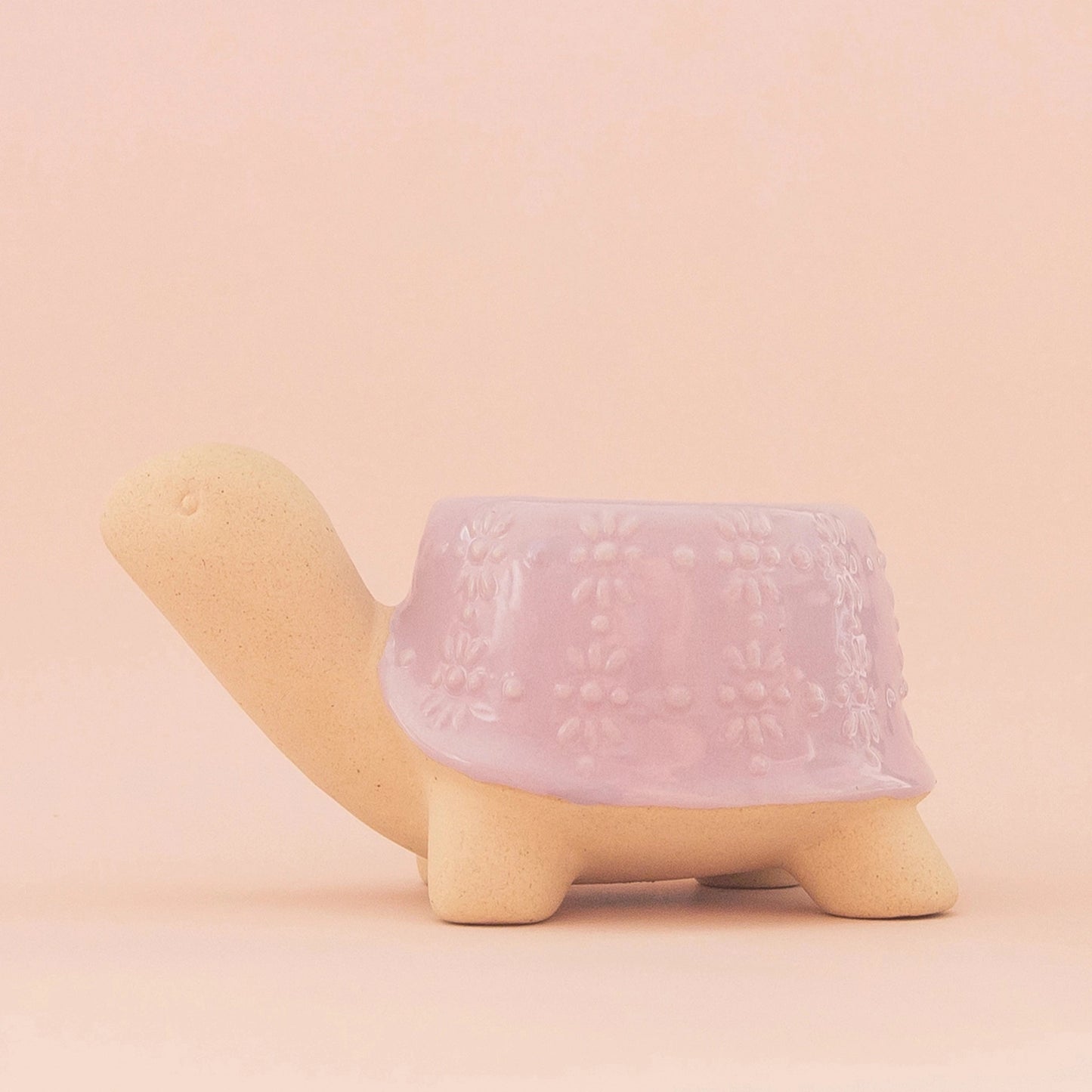 Lilac Turtle Planter