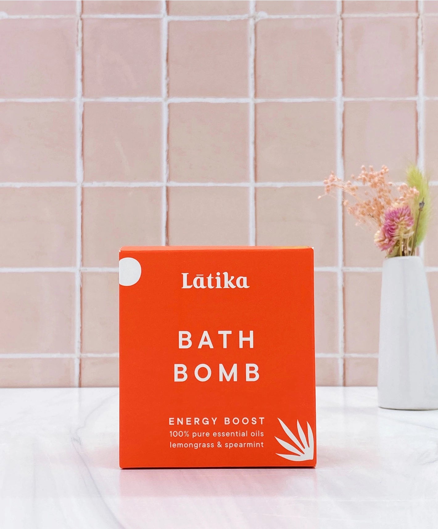 Energy Boost Lemongrass + Spearmint Bath Bomb