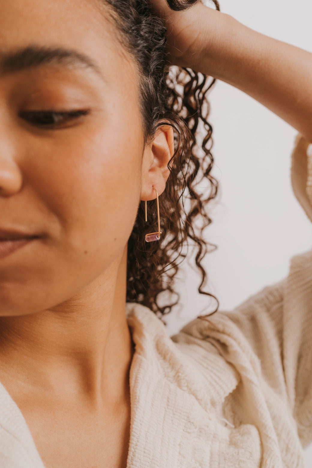 Amethyst Healing Drop Earrings