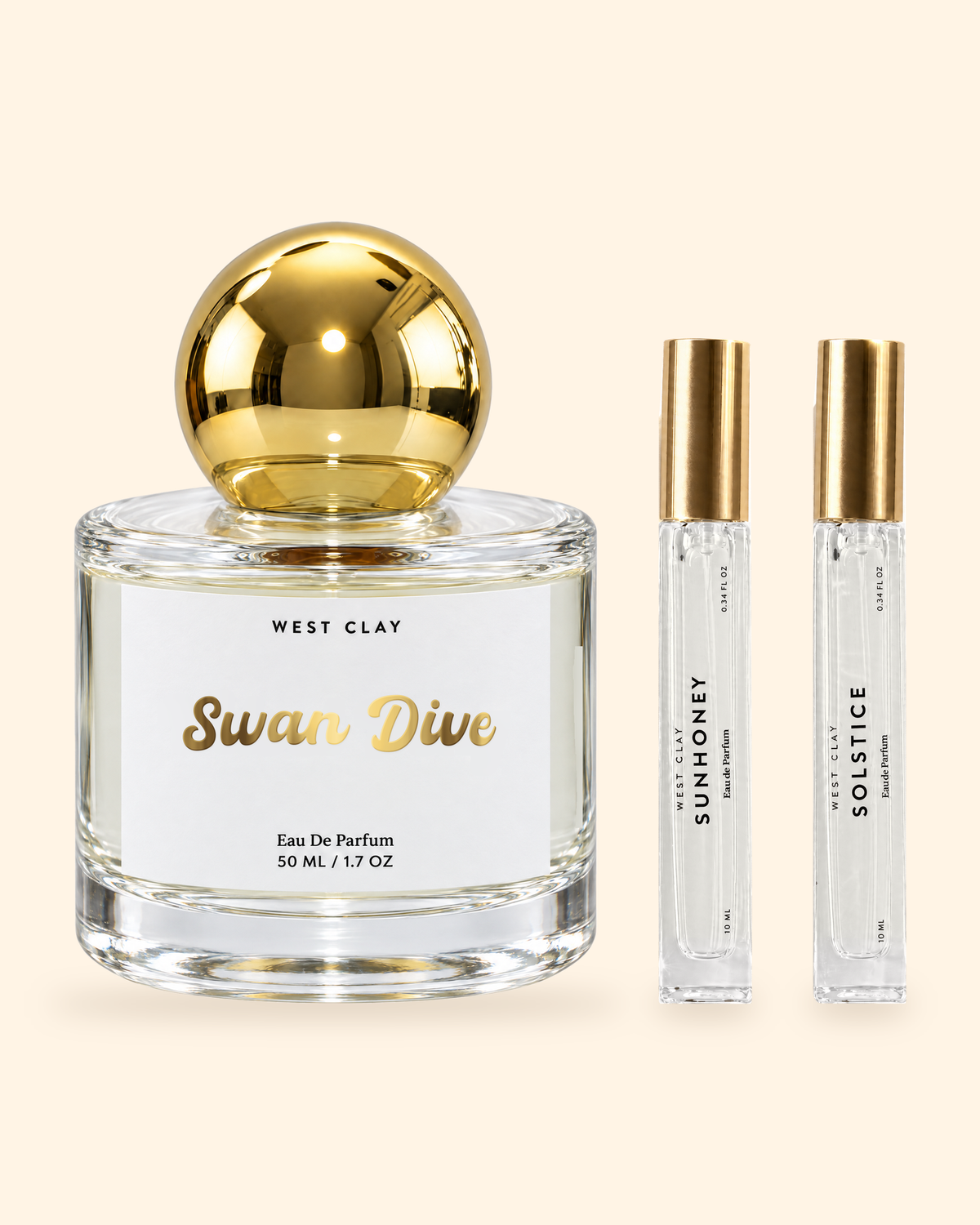 Sweet & Sunny Trio Eau de Parfum by West Clay, 1.7 oz bottle